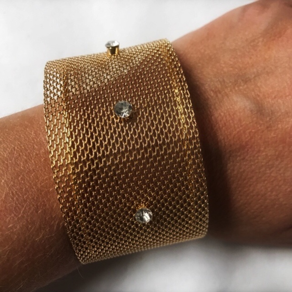 Gold Bling Cuff Bracelet - Picture 3 of 3
